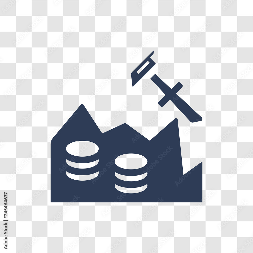 Aufkleber data mining icon vector