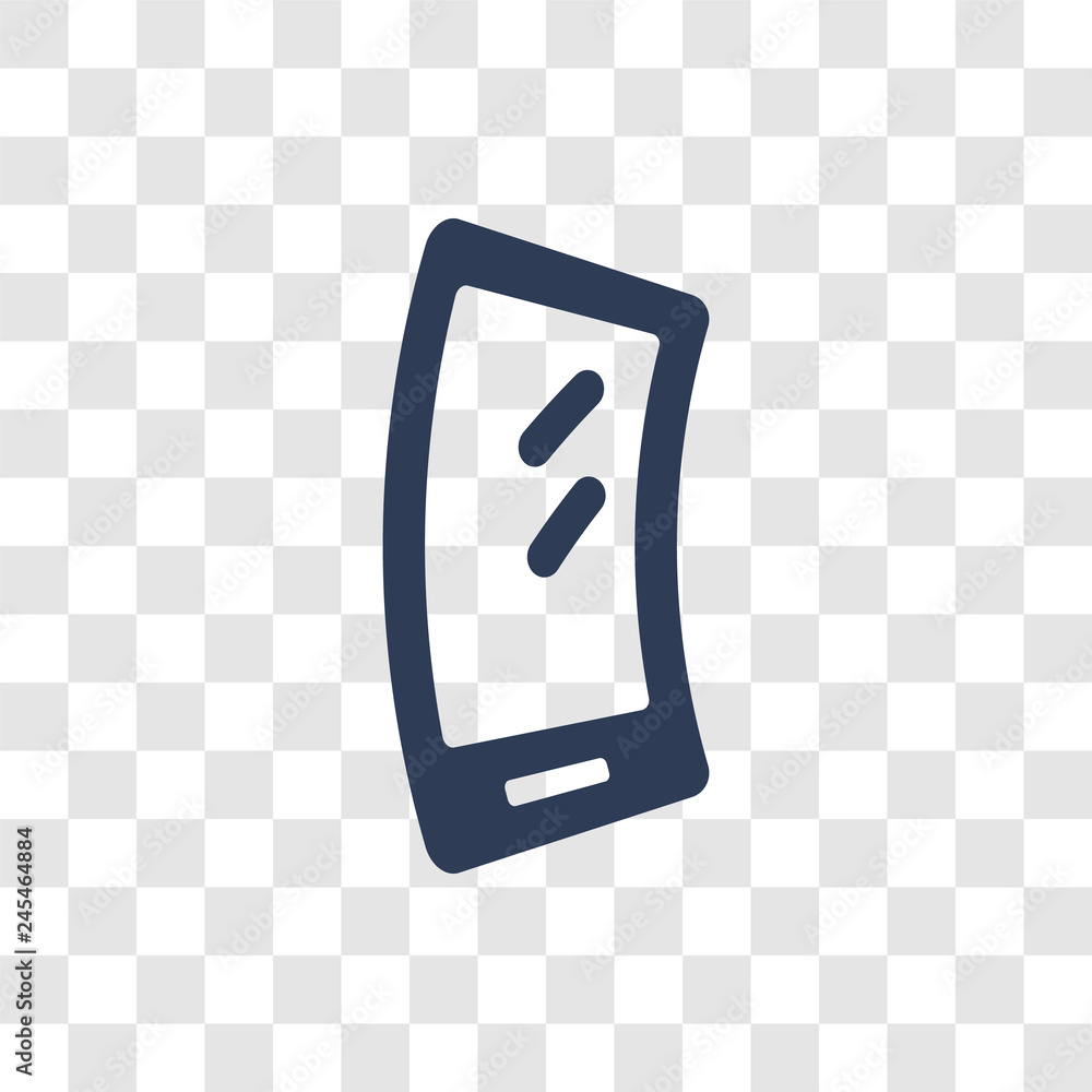 Poster mobile flexible display icon vector