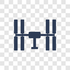 Space station icon vector