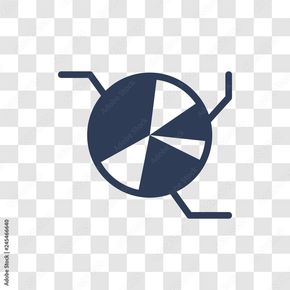 Poster data analysis pie chart icon vector