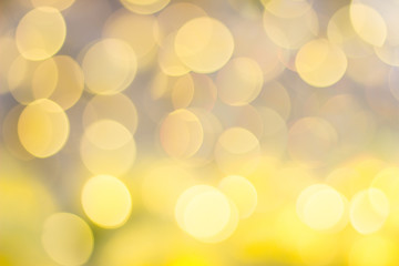 Yellow bokeh lights