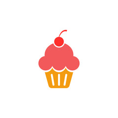 cupcake icon vector