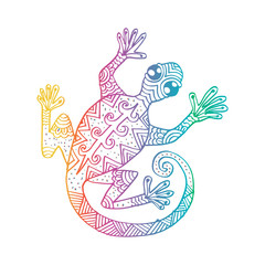 Tribal Decorative Lizard