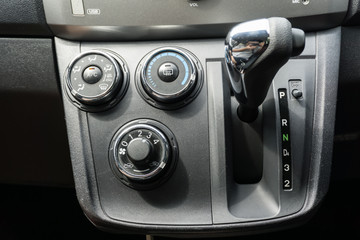 Detail of Air conditioner control in car interior