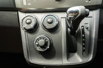 Detail of Air conditioner control in car interior