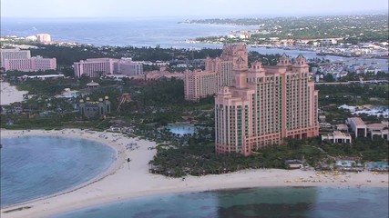 Aerial view Paradise Island Resort Nassau Bahamas