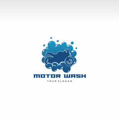 exclusive wash,special motor wash logo vector