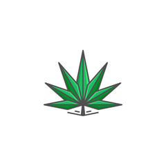 Marijuana icon, Cannabis symbol design vector illustration