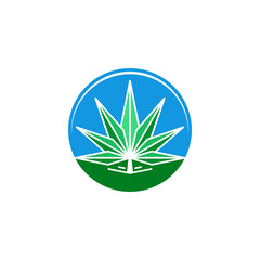 Marijuana icon, Cannabis symbol design vector illustration