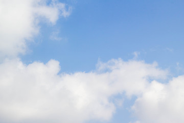 white clouds on blue sky