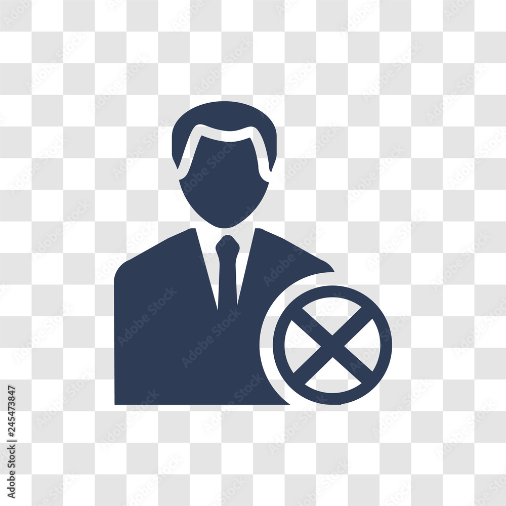 Aufkleber remove user icon vector