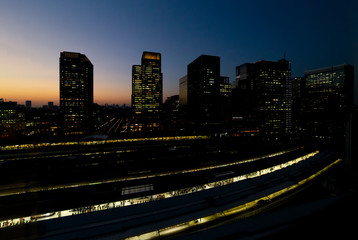 Fototapeta premium Platforma stacji Tokyo