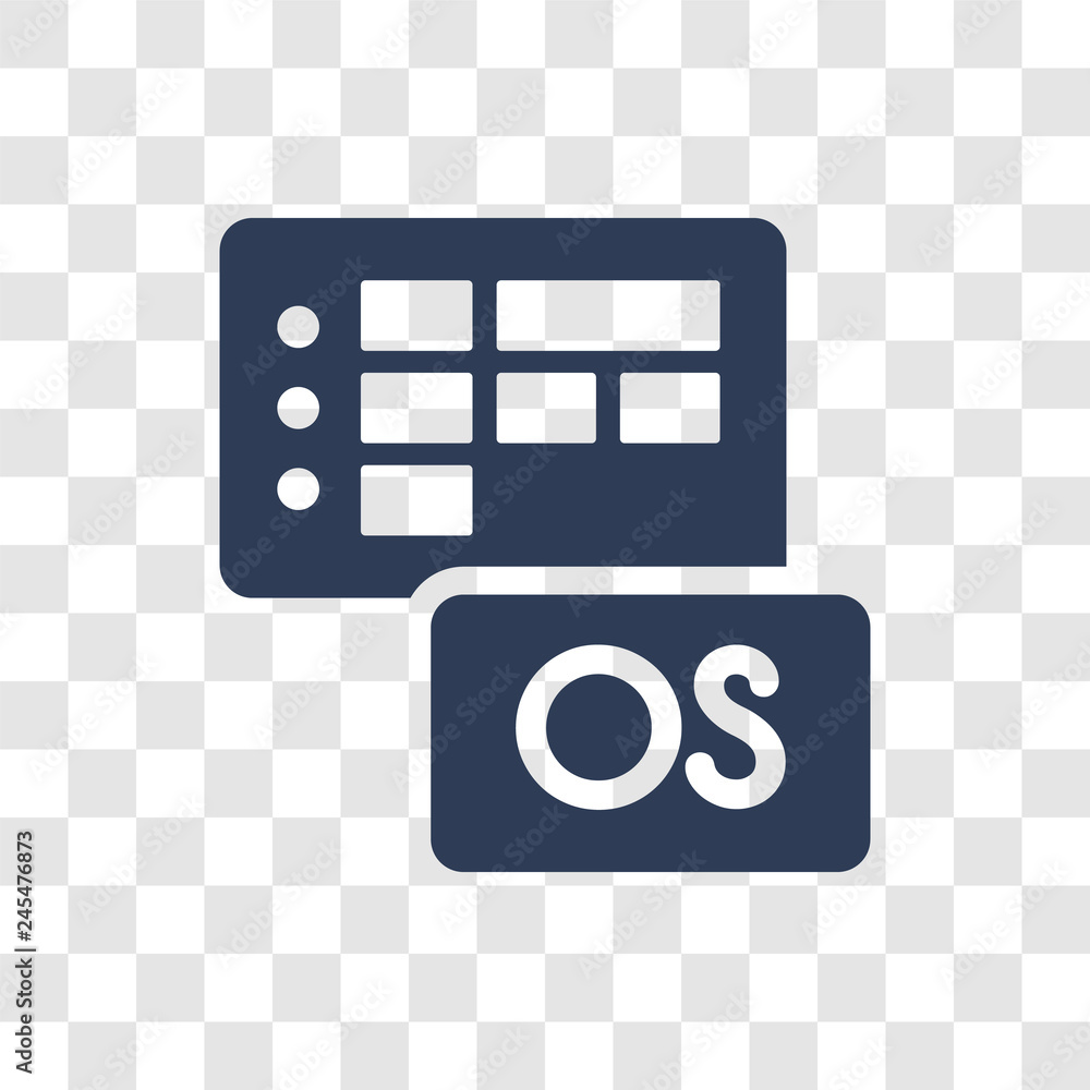 Aufkleber operating system icon vector