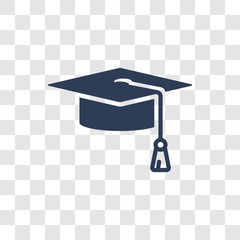 Mortarboard icon vector