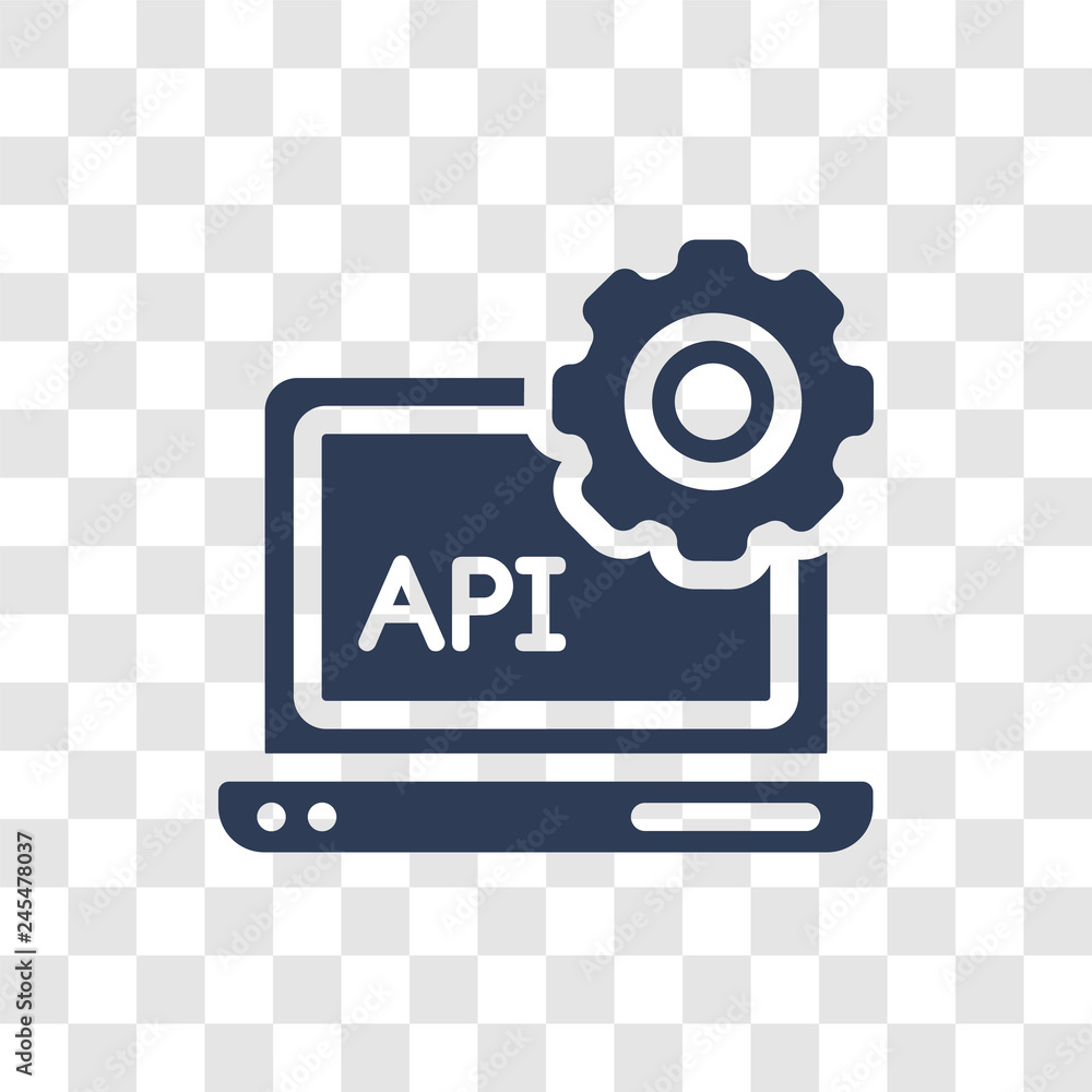 Poster api icon vector