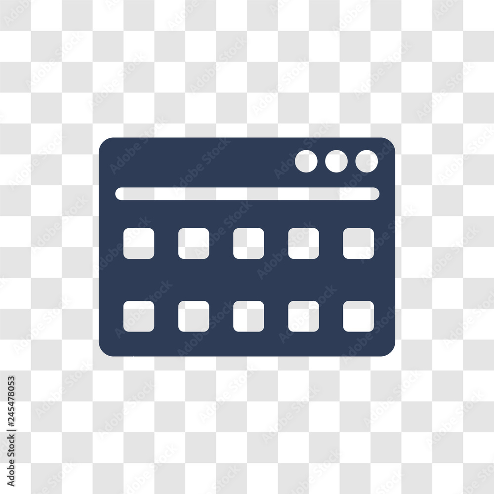 Poster application icon vector