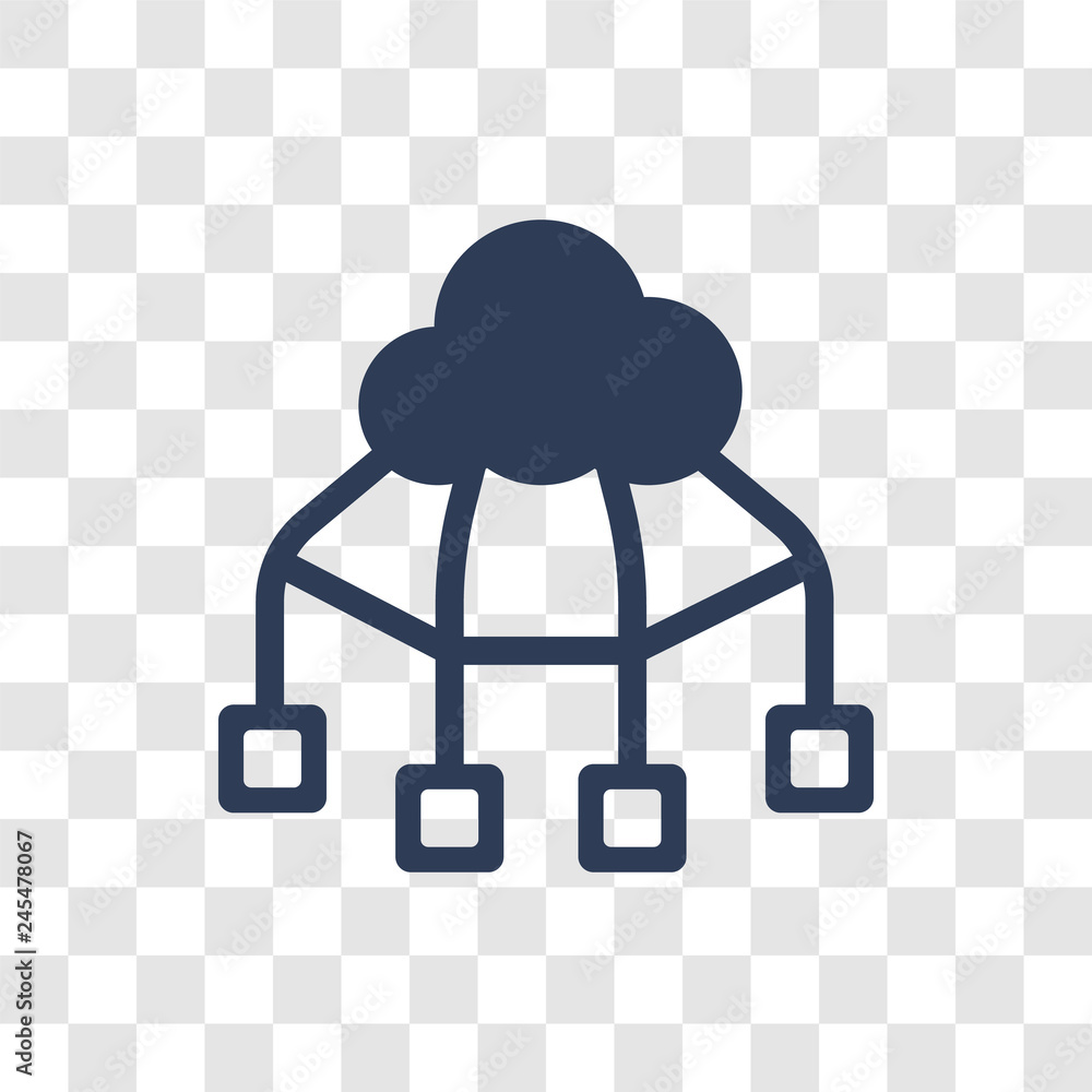 Poster big data icon vector