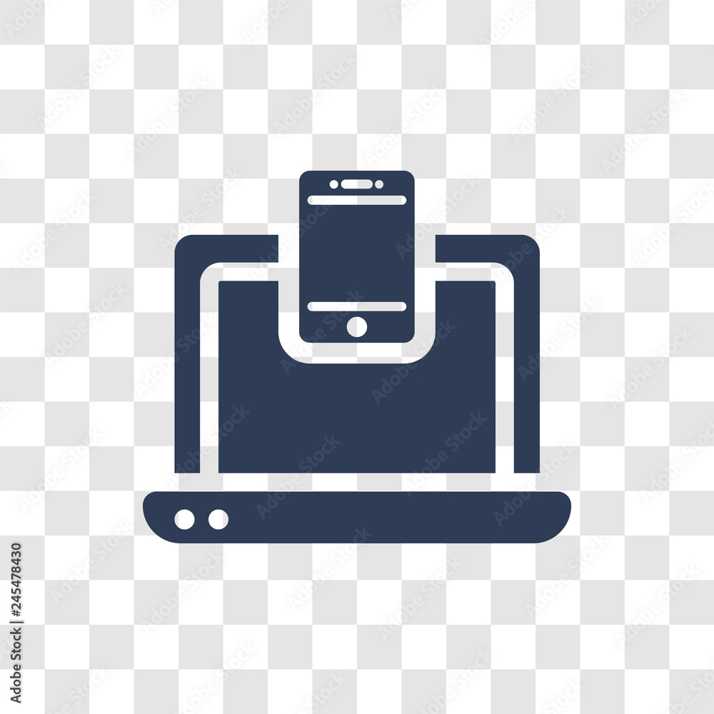 Poster responsive web de icon vector