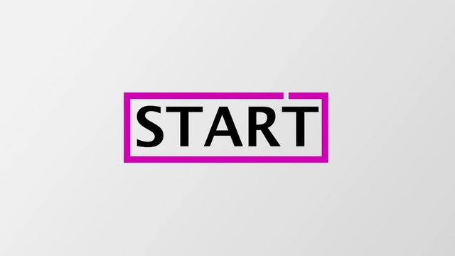 Start text line animated