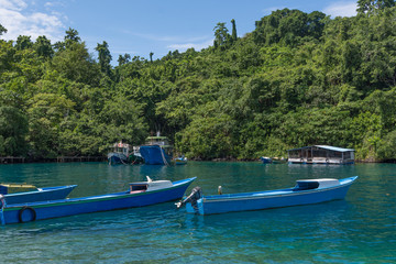 Fototapeta premium boat on the lake