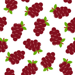 Seamless pattern with grapes	
