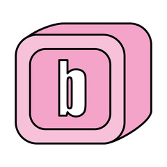 alphabet block toy icon