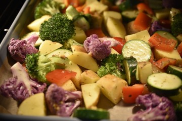 potatoes and vegetables oven roasted