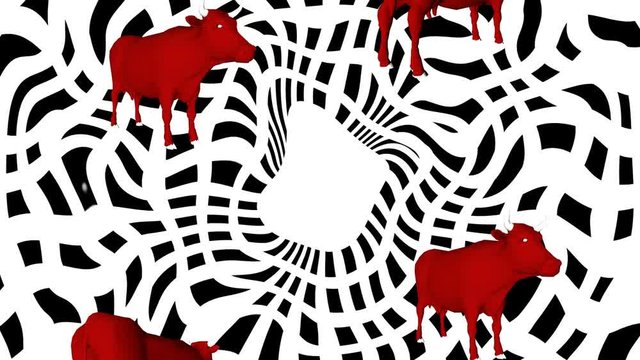 VJ loop Black, Red and White. Perfect for your VJ sets, concerts, parties, motion graphics videos or events presentations.