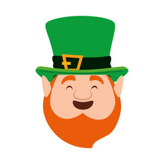 st patricks day leprechaun head character