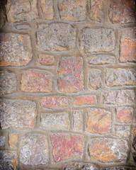 colorful stone wall detail, natural background