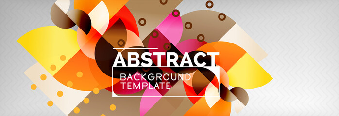 Abstract background, geometric circle composition