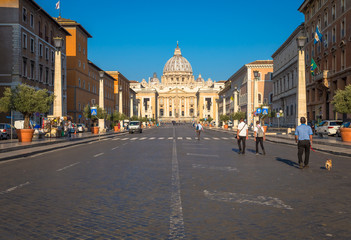 Cupola of Saint Peter Cathedral in Vatican