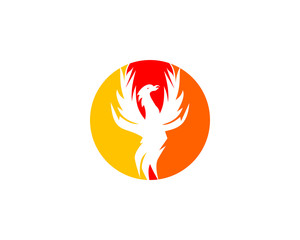 Phoenix logo design template