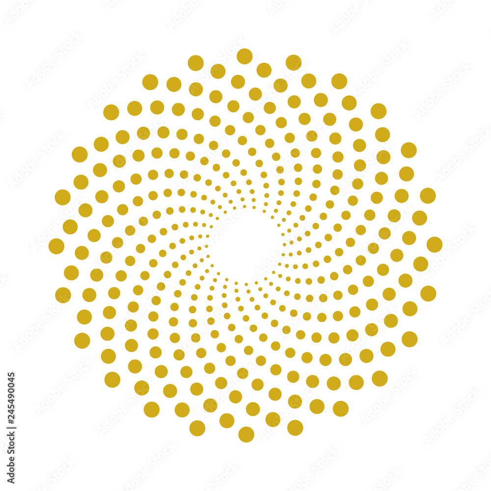Poster vector illustration of pattern of golden dots abstract background. idea for design element. eps10.
