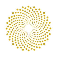 Vector illustration of pattern of golden dots abstract background. Idea for design element. EPS10.