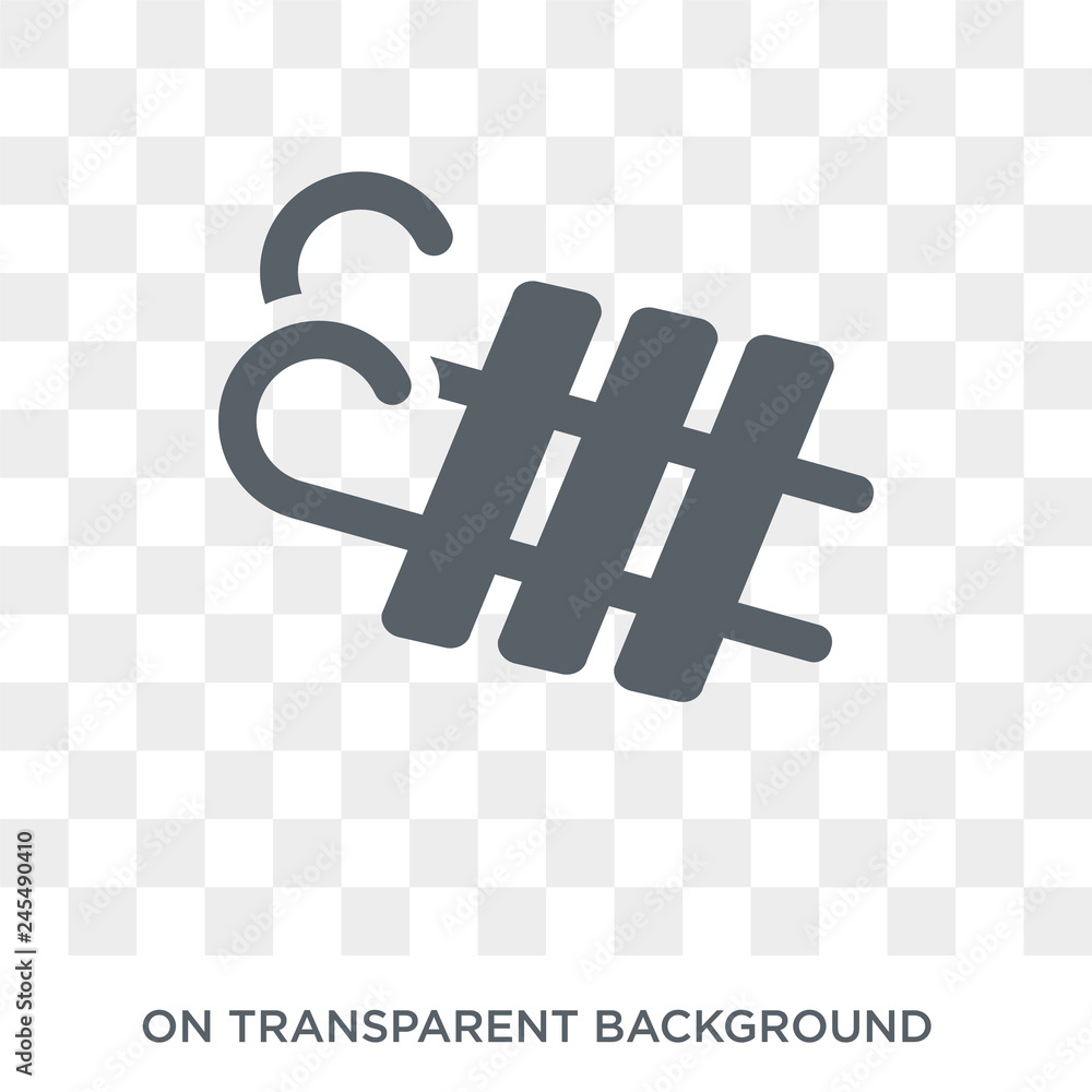 Poster sled icon. sled design concept from collection. simple element vector illustration on transparent ba