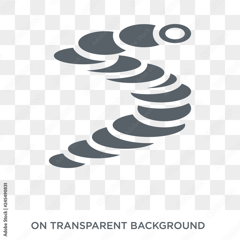 Poster typhoon icon. typhoon design concept from weather collection. simple element vector illustration on 