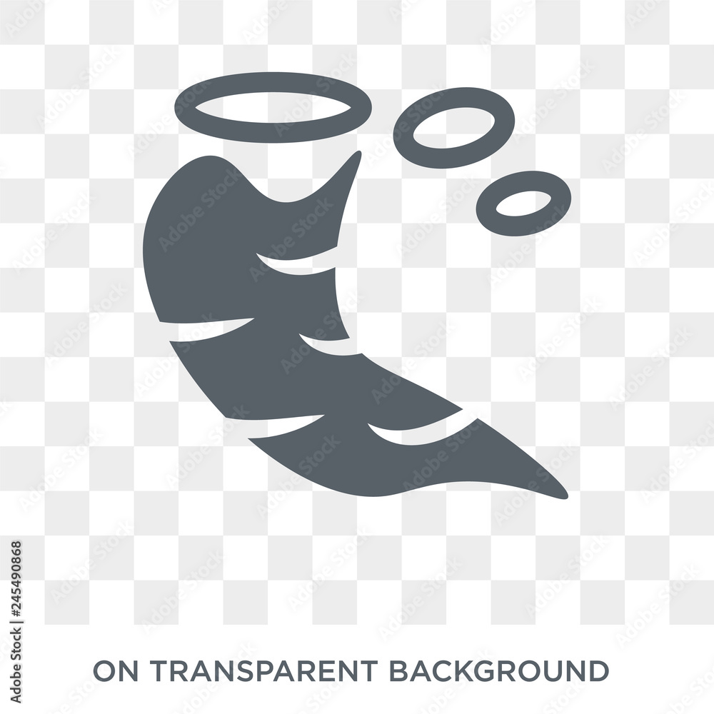 Poster tornado icon. tornado design concept from collection. simple element vector illustration on transpar