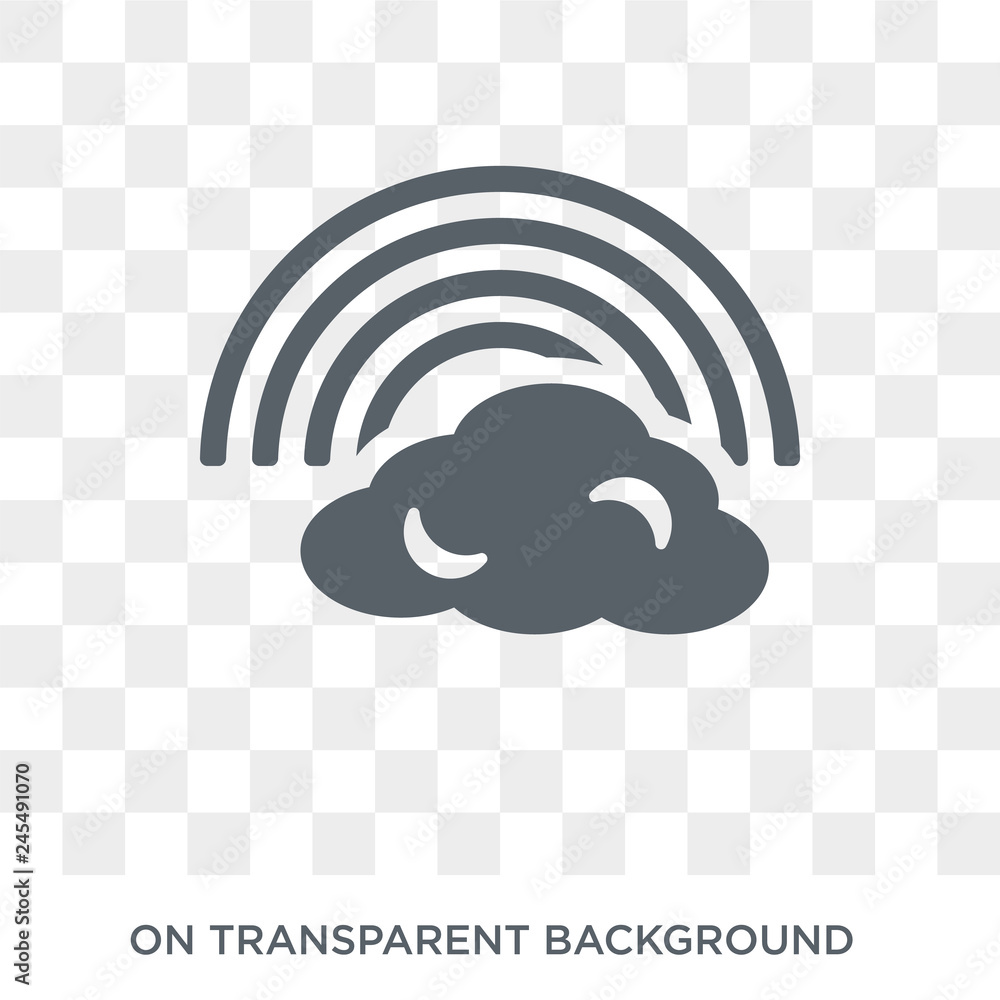 Poster rainbow icon. rainbow design concept from collection. simple element vector illustration on transpar