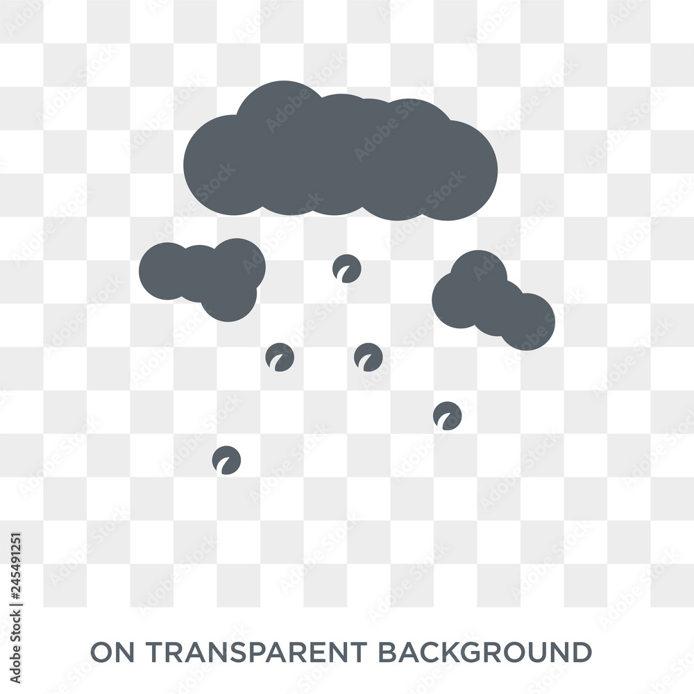 Poster hailstorm icon. hailstorm design concept from collection. simple element vector illustration on tran