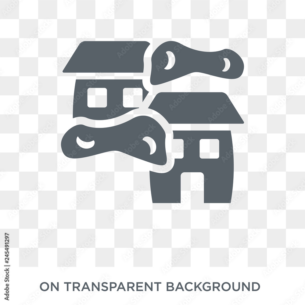 Poster foggy icon. foggy design concept from collection. simple element vector illustration on transparent 