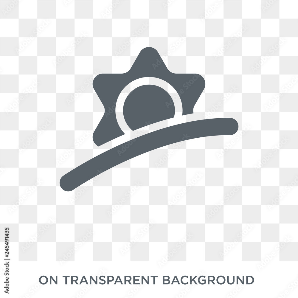 Poster dawn icon. dawn design concept from weather collection. simple element vector illustration on transp