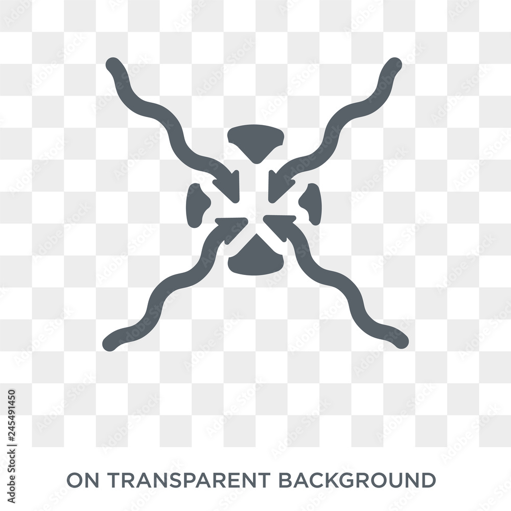 Poster convergence icon. convergence design concept from weather collection. simple element vector illustra