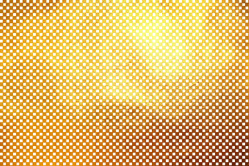 Creative modern digital luxurious shinning checkered square / cube grid golden texture pattern abstract background. Design element