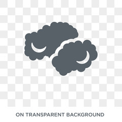 Clouds icon. Clouds design concept from  collection. Simple element vector illustration on transparent background.