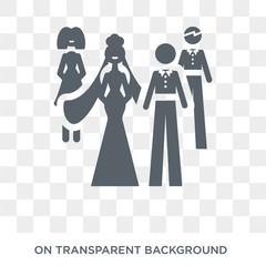 Genders icon. Genders design concept from Wedding and love collection. Simple element vector illustration on transparent background.