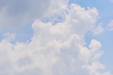The nature of blue sky with cloud in the morning.
