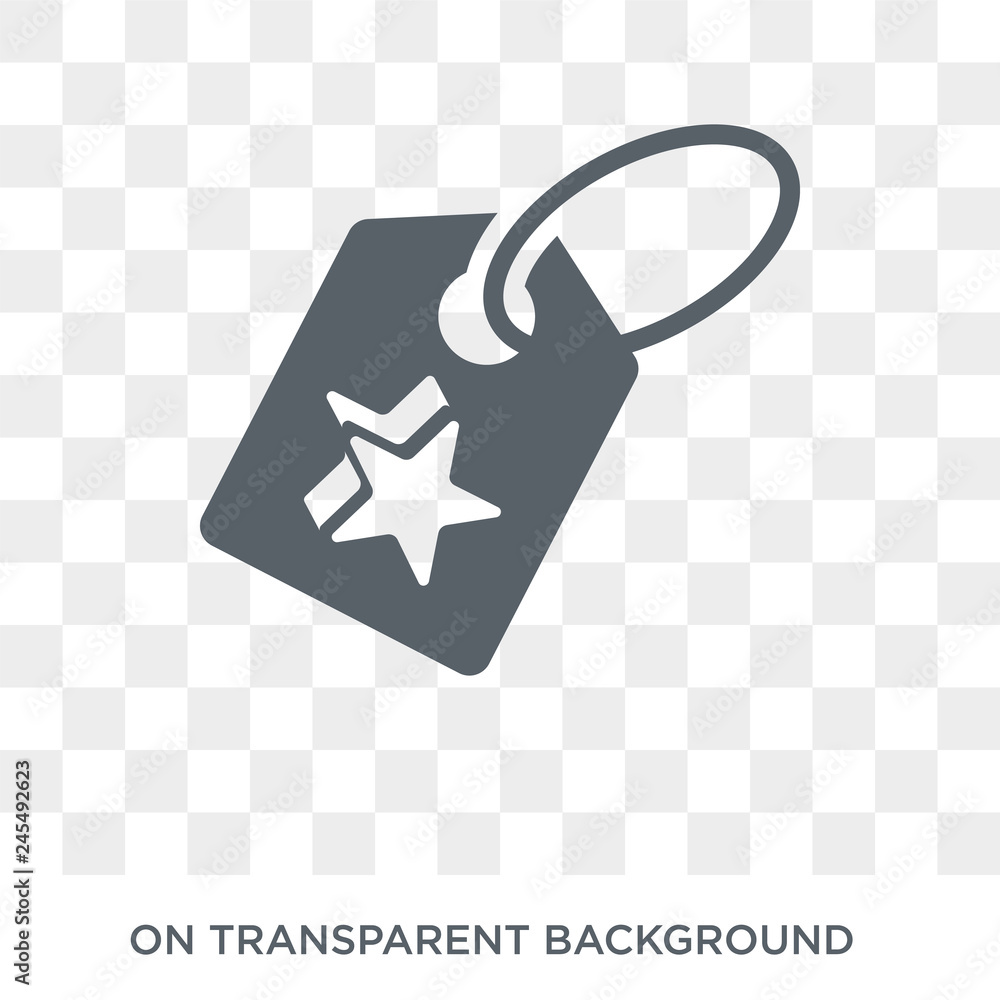 Poster tag icon. tag design concept from collection. simple element vector illustration on transparent back