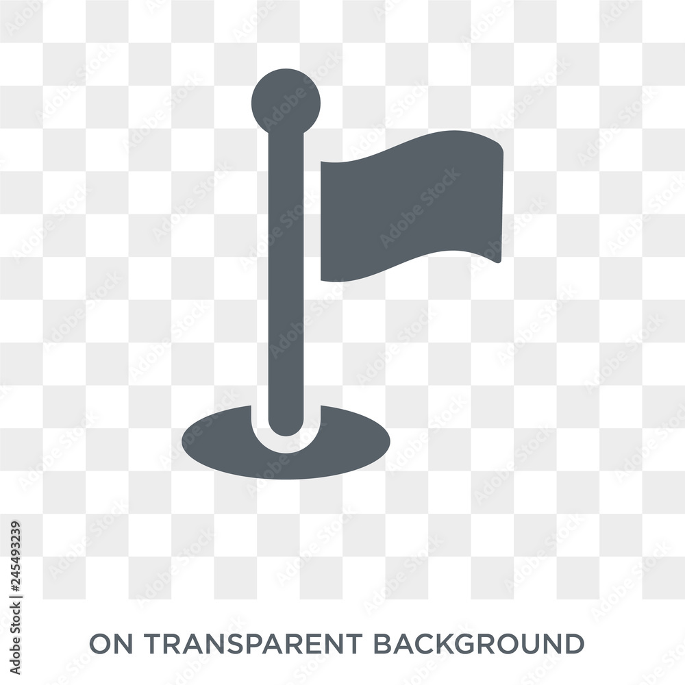 Poster flag icon. flag design concept from collection. simple element vector illustration on transparent ba