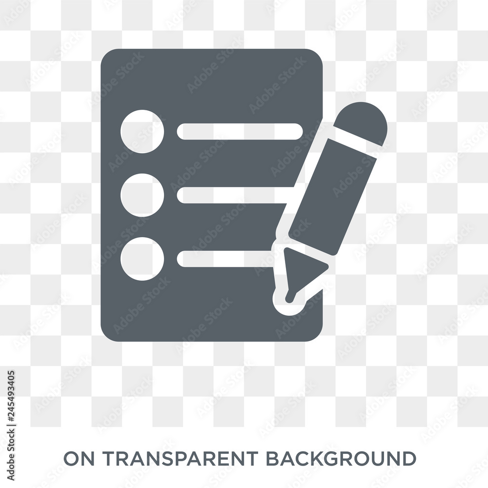 Poster edit icon. edit design concept from collection. simple element vector illustration on transparent ba